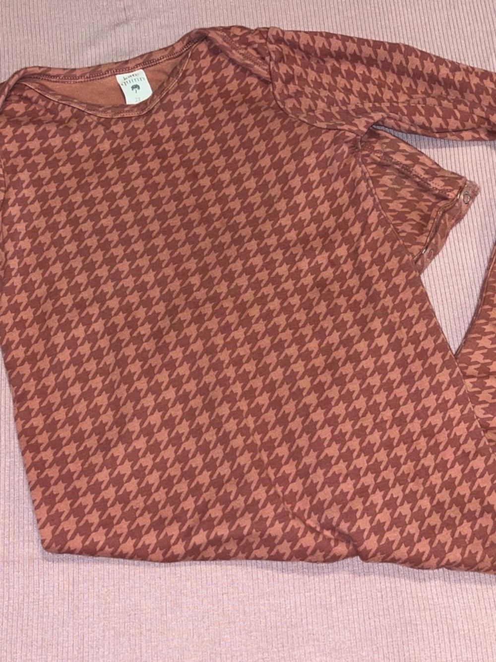 Kate Quinn Houndstooth Long Sleeve jumpsuit